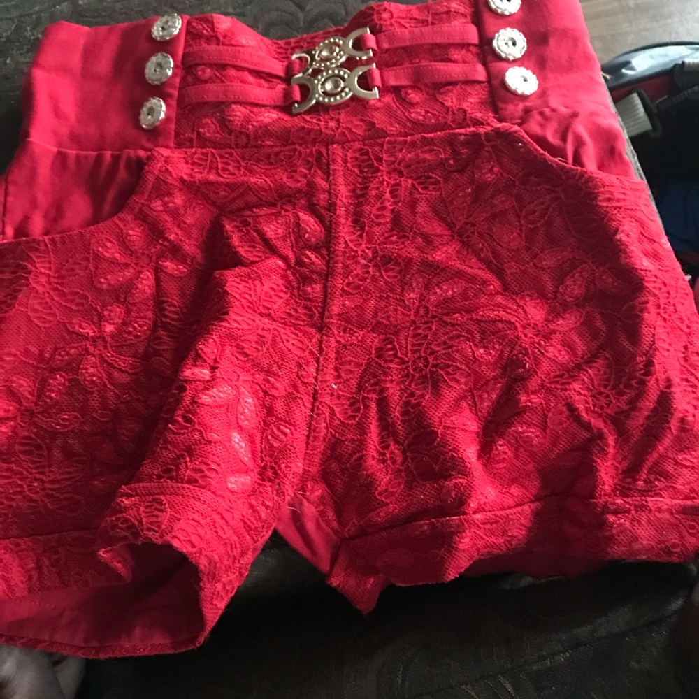 Red shorts